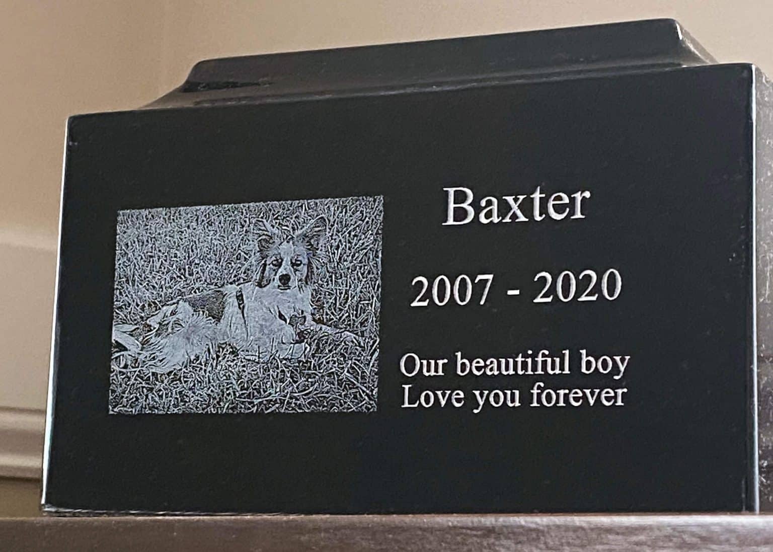 Personalized Granite Pet Urn Get Etched