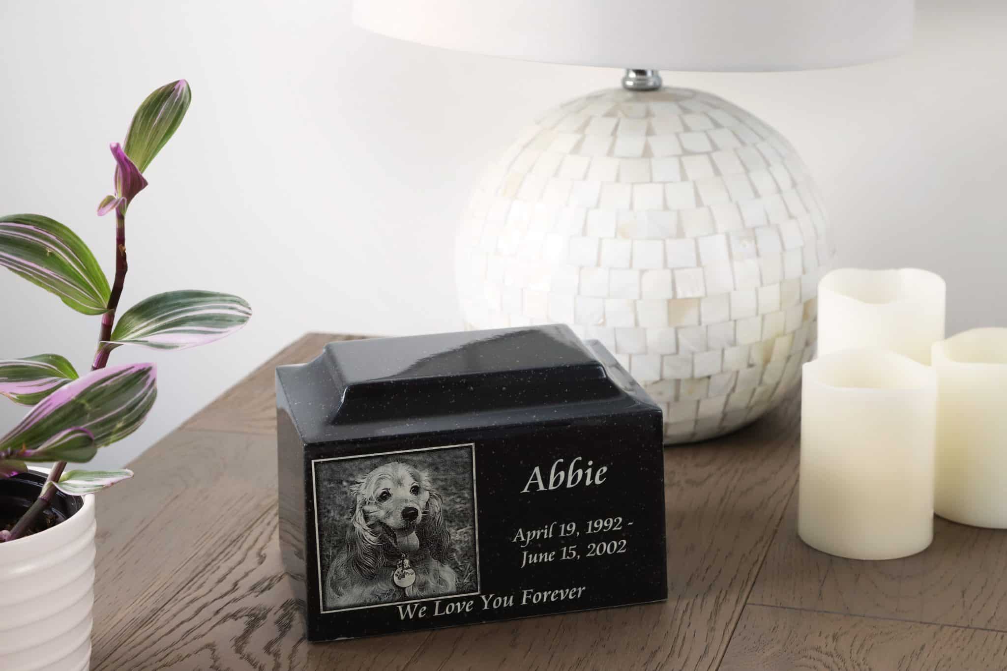 Personalized Granite Pet Urn Get Etched