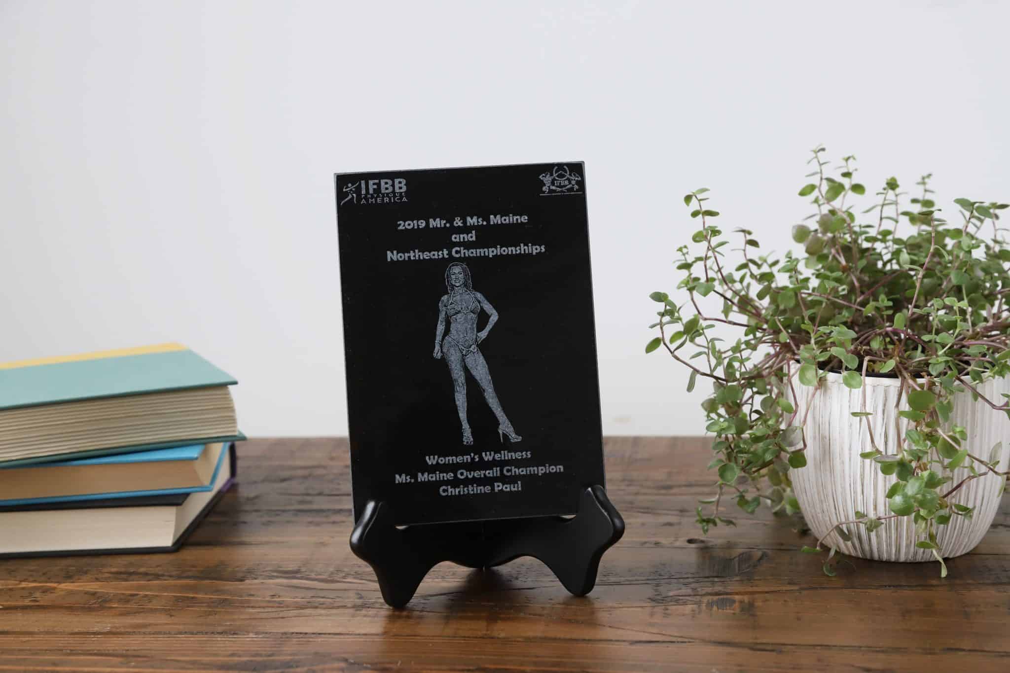 Stand for Plaque Granite Display Plaque Stand 5" X 7" Heavy Granite